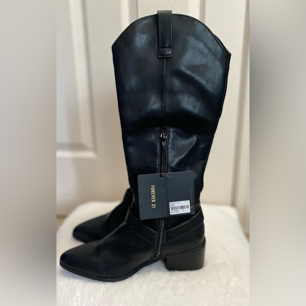 Forever 21 Black Heeled Boots